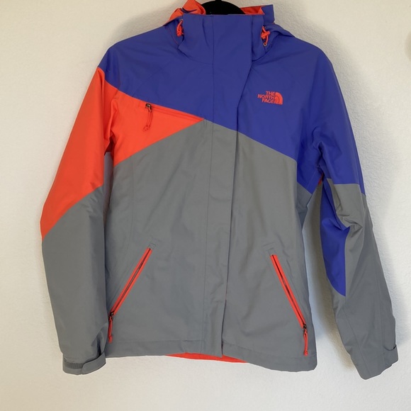 The North Face Cinnabar Triclimate Jacket Grey Purple Coral Size Small